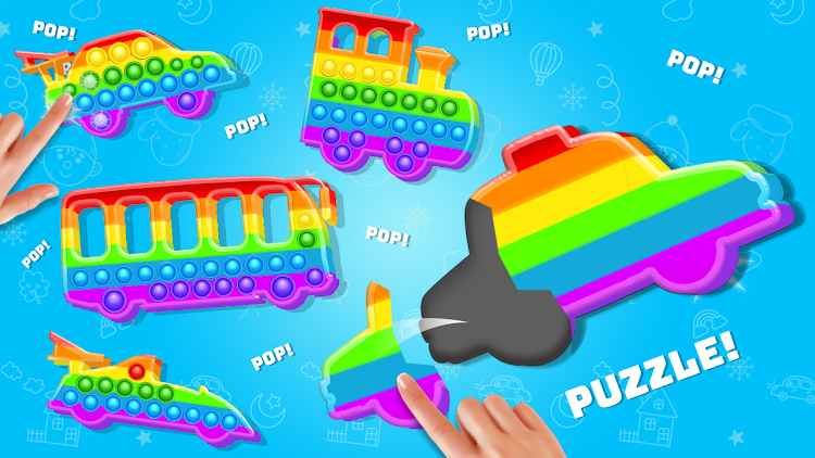 #4. Kids Pop it Education Toy Game (Android) By: Fancy Fashion - Girls Games with Levels