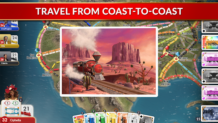 #4. Ticket to Ride (Android) By: Marmalade Game Studio