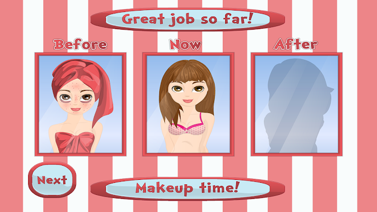 #4. Beauty makeup games - parlour (Android) By: ghalia games