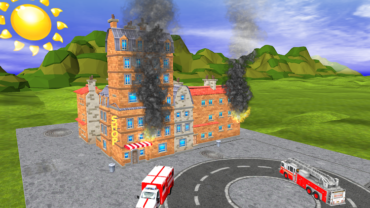 #2. Fire Truck Race & Rescue 2! (Android) By: Coded Velocity, Inc.