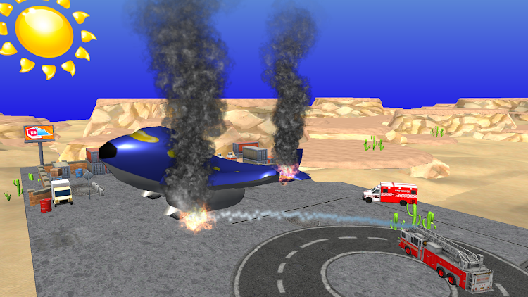 #5. Fire Truck Race & Rescue 2! (Android) By: Coded Velocity, Inc.