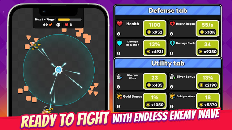 #5. Idle Cannon: TD King Defense (Android) By: easygoing