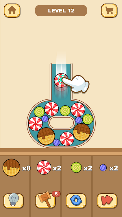 #2. Fill a Bottle : Puzzle Game (Android) By: Moonlight Studio.