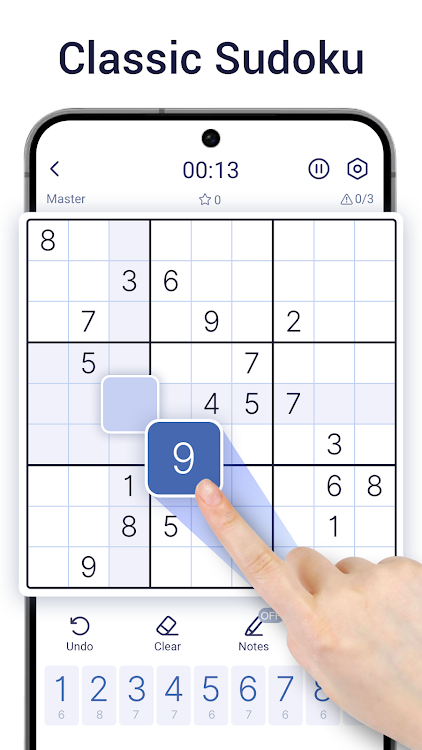 #9. Sudoku Master! (Android) By: Hungry Studio