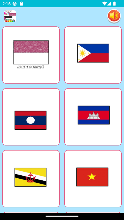 #6. Asian Countries Flags Coloring (Android) By: Nurlaela