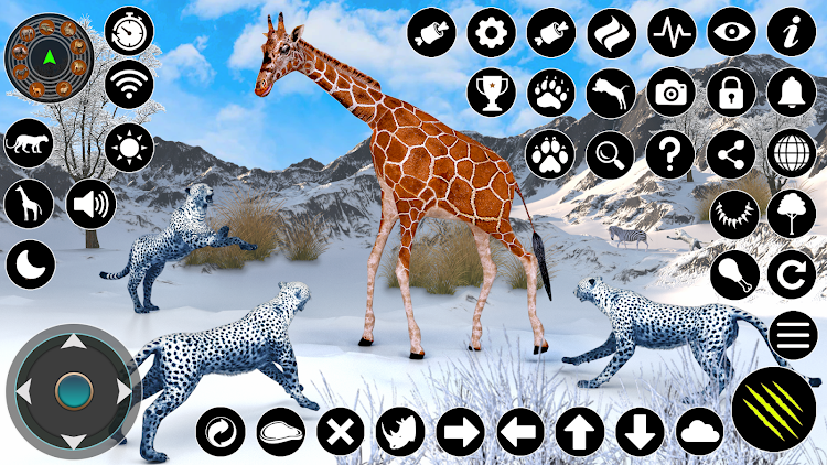 #5. Wild Snow Leopard Simulator (Android) By: GamesDot Studios