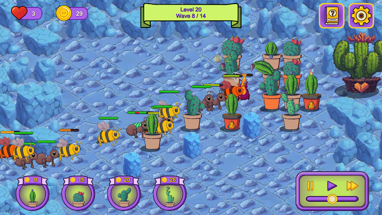 #10. Cactus Defense (Android) By: Alper Ilkay Karatas