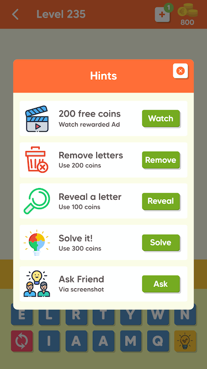 #3. Word Quest - Decode the Clues! (Android) By: Eggies