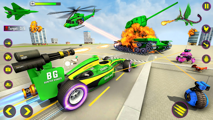 #4. Heli Robot Car Game:Robot Game (Android) By: Buntoo Games