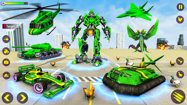 #6. Heli Robot Car Game:Robot Game (Android) By: Buntoo Games