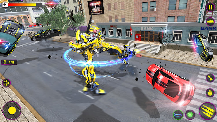 #8. Heli Robot Car Game:Robot Game (Android) By: Buntoo Games