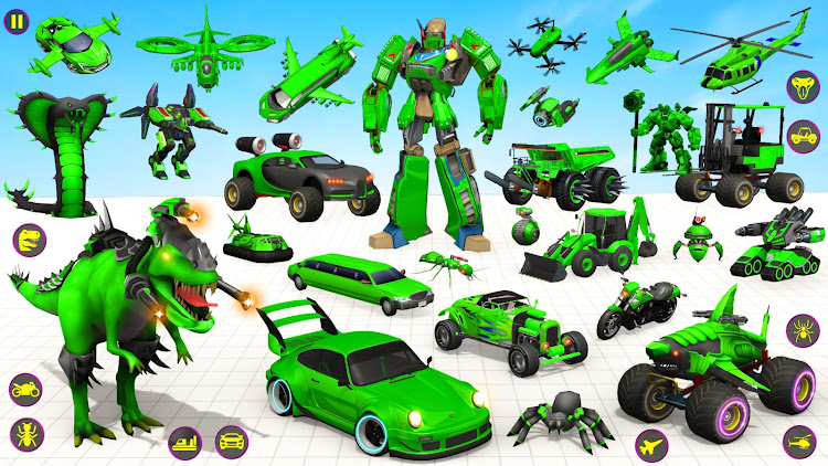 #10. Heli Robot Car Game:Robot Game (Android) By: Buntoo Games