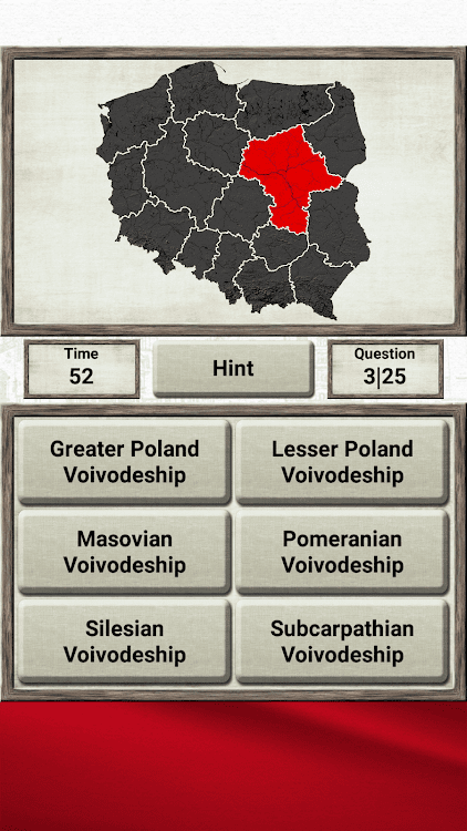 #9. Poland Geography - Quiz Game (Android) By: Atom Games Ent.