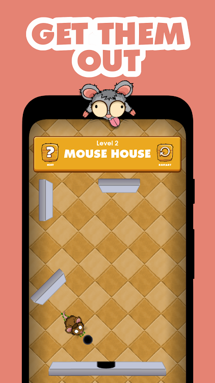 #3. Mouse House: Fun Game with Log (Android) By: Limping Turtle