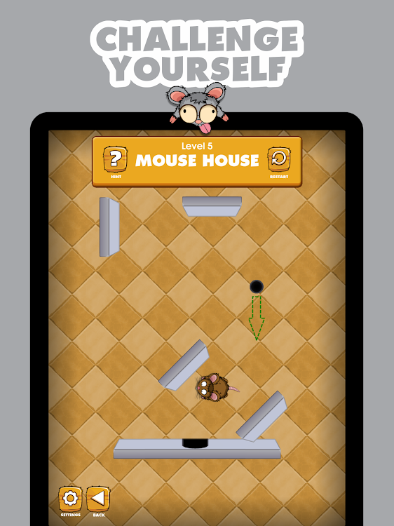 #8. Mouse House: Fun Game with Log (Android) By: Limping Turtle