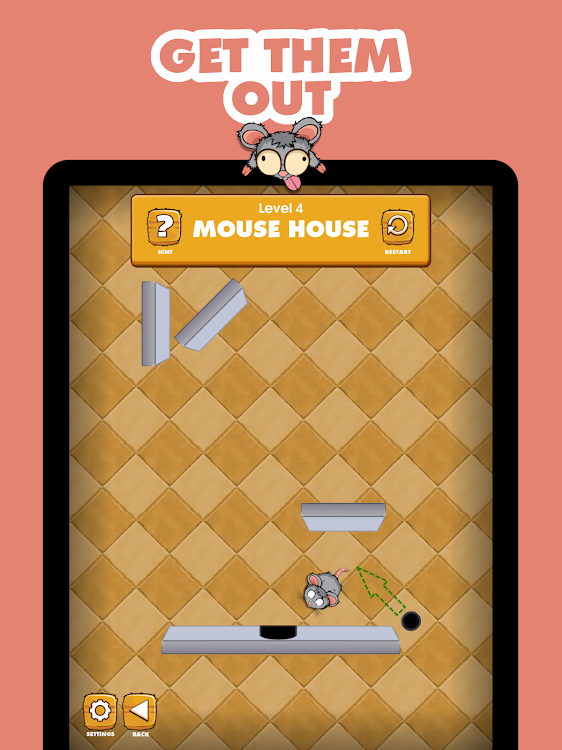 #7. Mouse House: Fun Game with Log (Android) By: Limping Turtle