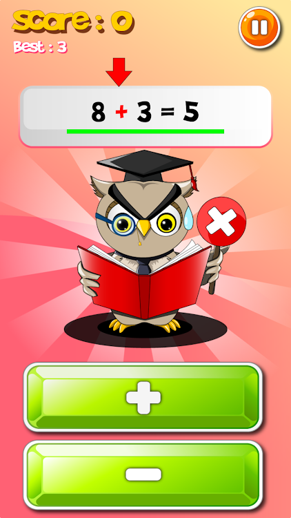 #2. Math Mania - Plus and Minus (Android) By: Happy Mobile Ltd