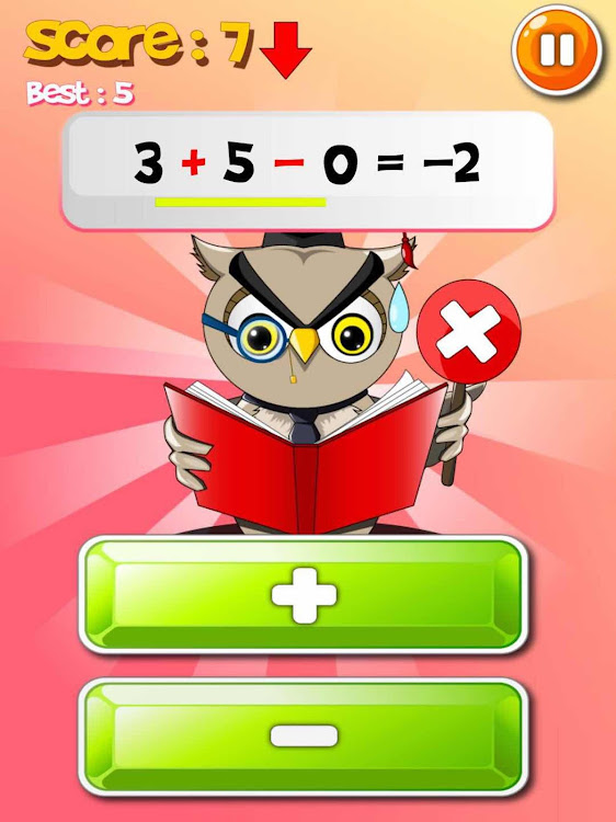 #10. Math Mania - Plus and Minus (Android) By: Happy Mobile Ltd