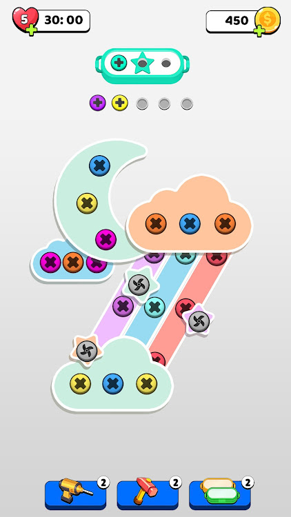 #5. Unscrew Master: Color Nut Bolt (Android) By: Think Different FC.