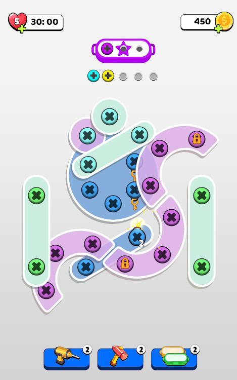 #9. Unscrew Master: Color Nut Bolt (Android) By: Think Different FC.