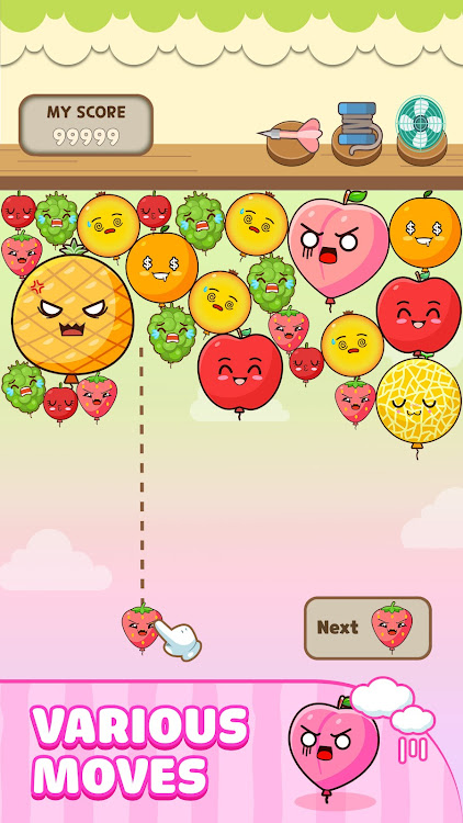 #2. Melon Balloon: Fruit Merge (Android) By: Era Global Publishing