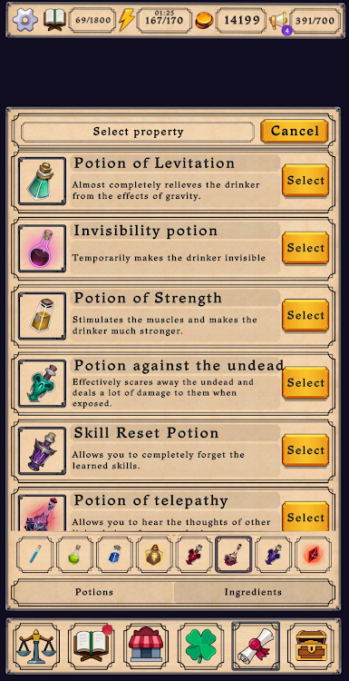 #4. Potion shop: Alchemy Simulator (Android) By: ProudHorse Games