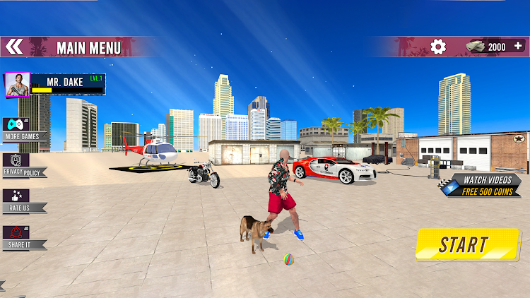 #2. Vegas City Gangster Crime Game (Android) By: uDream