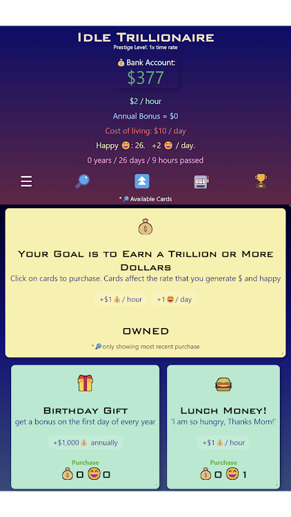 #9. Idle Trillionaire: Money Game (Android) By: theSlantedRoom