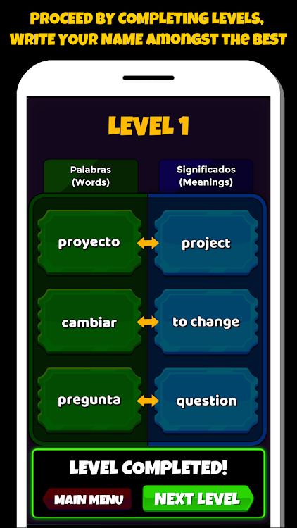 #7. Spanish Word Game (Android) By: Gusta Gaming