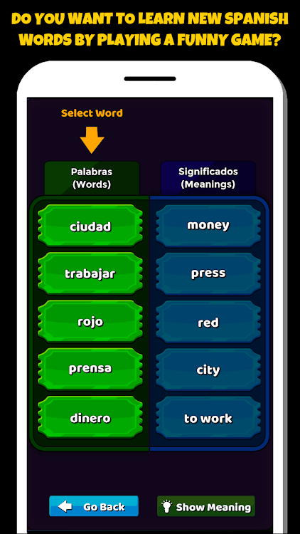 #10. Spanish Word Game (Android) By: Gusta Gaming