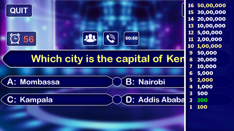 #3. KBC Live Quiz Game (Android) By: Inspire Game