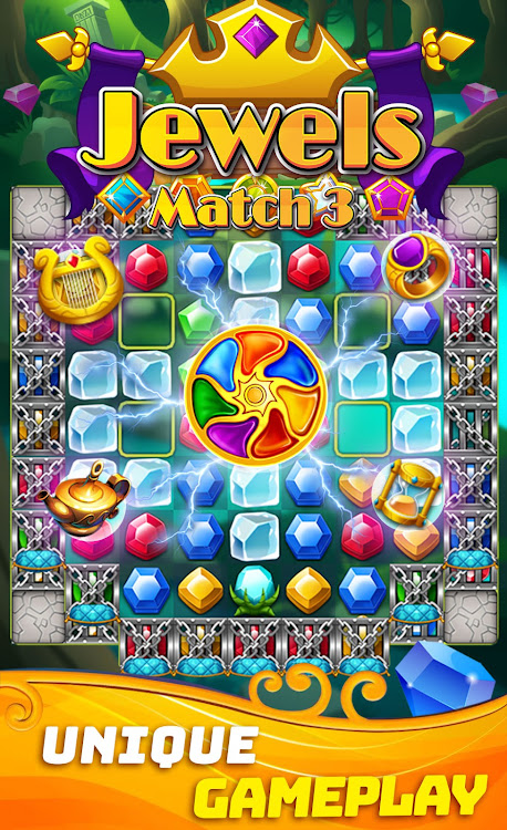 #2. Jewels Charm: Match 3 Game Pro (Android) By: A.V.A - Smart Games