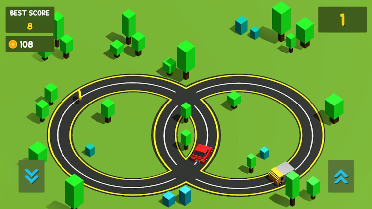 #2. Car Crash - Circular Race (Android) By: SoundPub