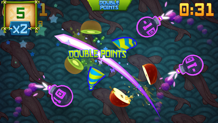 #6. Fruit Ninja Classic+ (Android) By: Halfbrick Studios