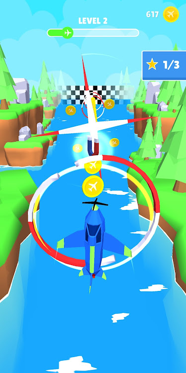 #2. Exciting Plane Dash Flight 3D (Android) By: Calsjd He