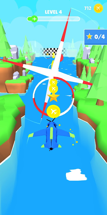 #5. Exciting Plane Dash Flight 3D (Android) By: Calsjd He