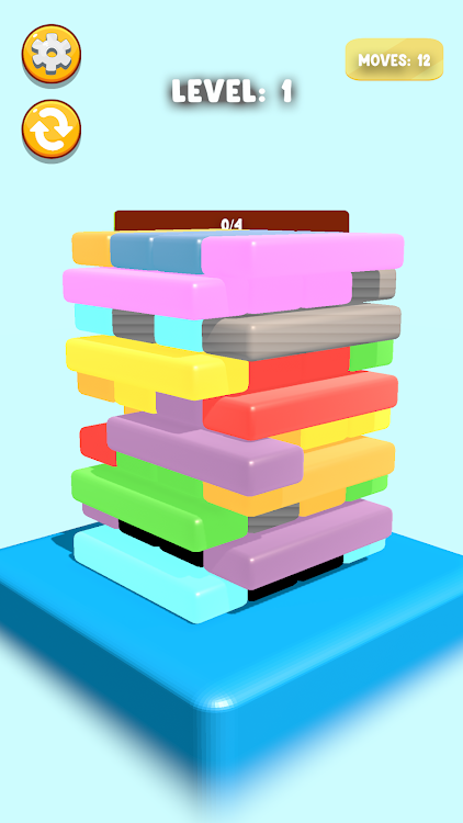 #2. Colorful Jenga (Android) By: Sobe Game Studio