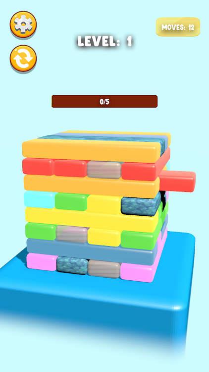 #10. Colorful Jenga (Android) By: Sobe Game Studio