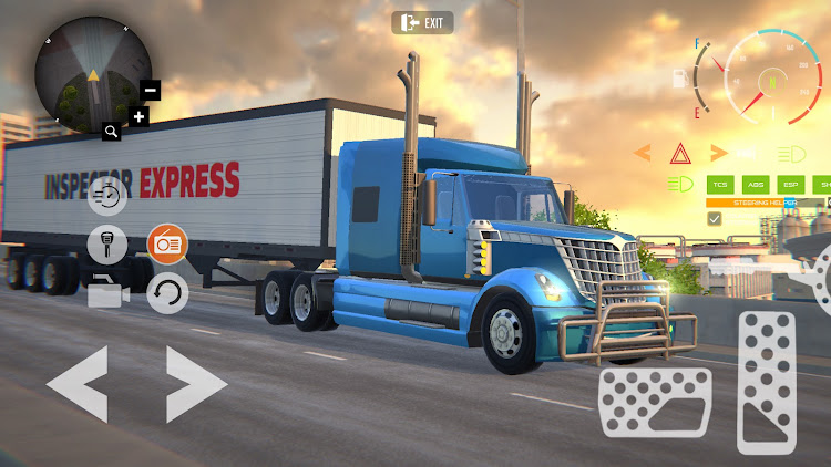 #4. USA Truck Car Driving Sim (Android) By: Inspector Studios