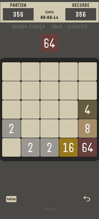 #5. 2048 - Classic Puzzle (Android) By: BuzzoGames