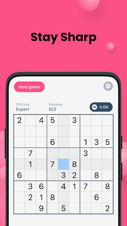 #3. Sudoku Blast! - Classic Sudoku (Android) By: Cookiz Games