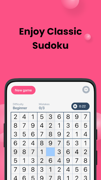 #5. Sudoku Blast! - Classic Sudoku (Android) By: Cookiz Games