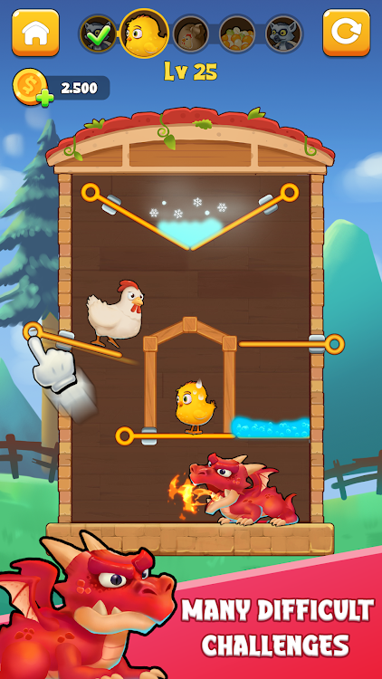 #8. Chicken Rescue: Pull The Pin (Android) By: CSCMobi Studios