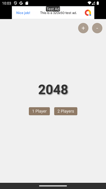 #10. 2048 Two Players (Android) By: BMZTUDIOS