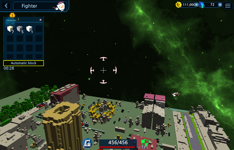 #2. BlockCraft: Online Space Wars (Android) By: CWGames Co., Ltd