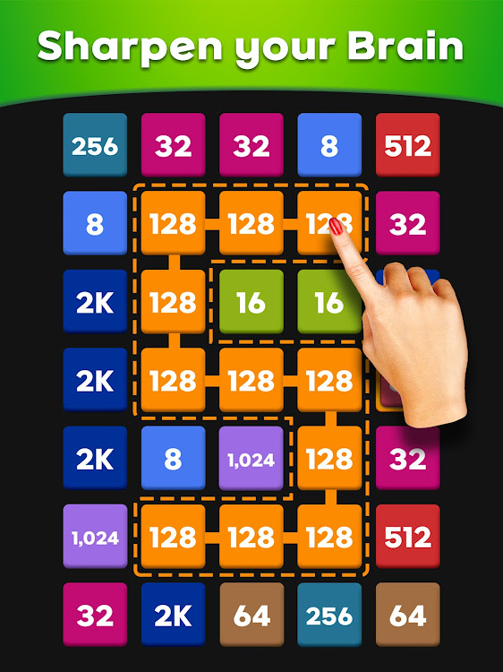 #9. Merge 2248: Link Number Puzzle (Android) By: SUPERBOX Inc