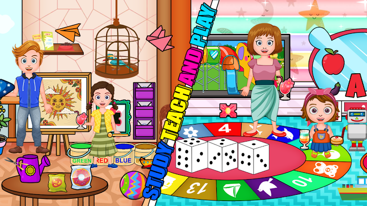 #5. Family Town Baby Care Toddlers (Android) By: Kids Town Games Studio