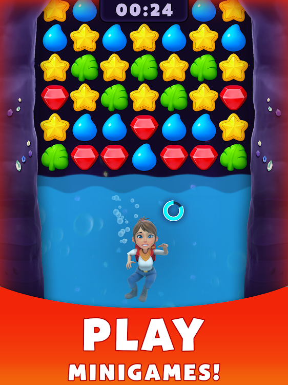 #7. Treasure Party: Puzzle Fun! (Android) By: PlayQ Inc