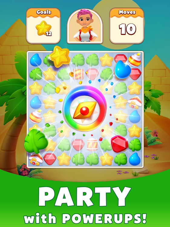 #10. Treasure Party: Puzzle Fun! (Android) By: PlayQ Inc