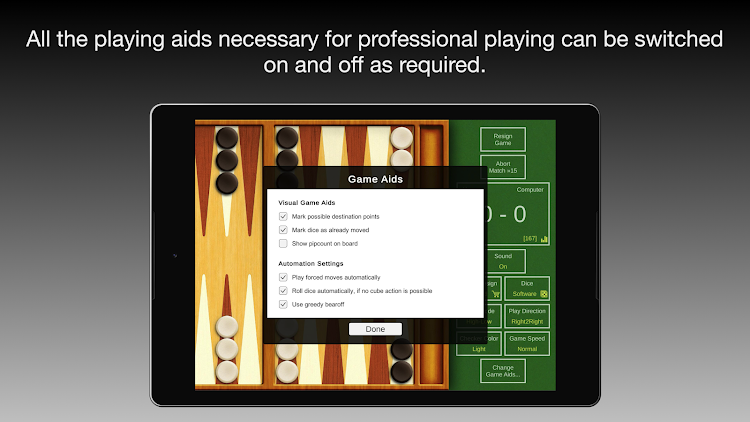 #4. True Backgammon (Android) By: CompuLab, Markus Gömmel